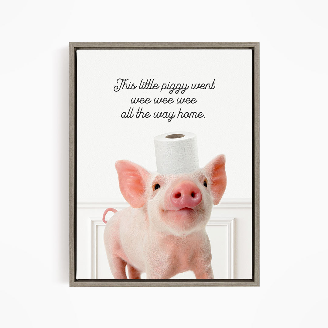 Piglet "This Little Piggy" - Bathroom Simple White
