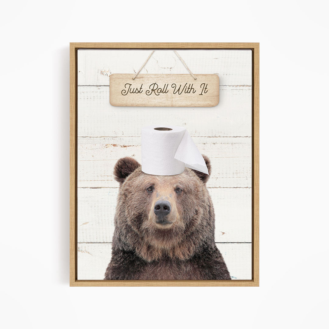 Bear "Just roll with it" - Bathroom Shiplap