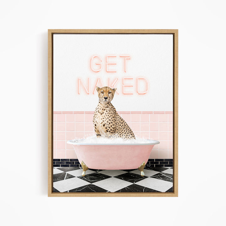 Cheetah in Pink Get Naked Bath