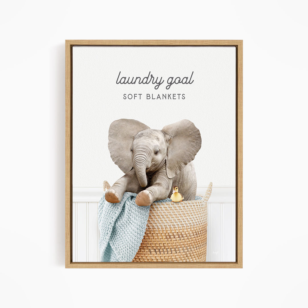 Baby Elephant No6 - Laundry Goal Soft Blankets