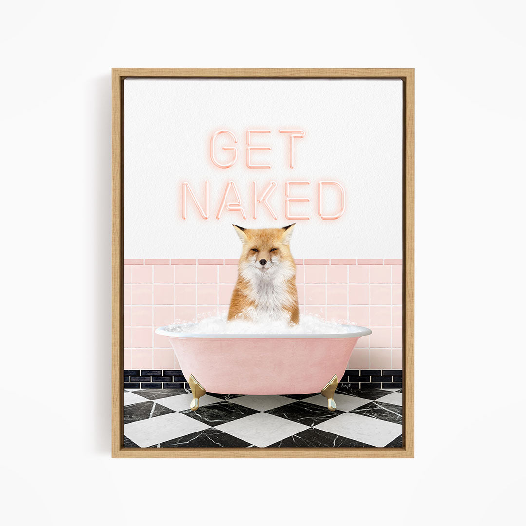 Fox in Pink Get Naked Bath