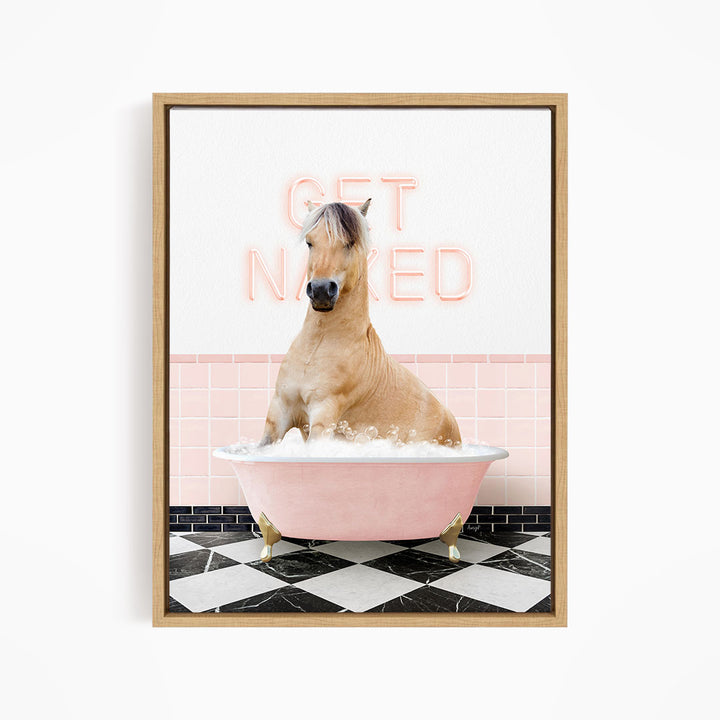 Horse in Pink Get Naked Bath