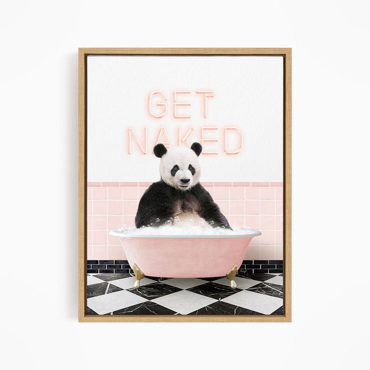 Panda in Pink Get Naked Bath