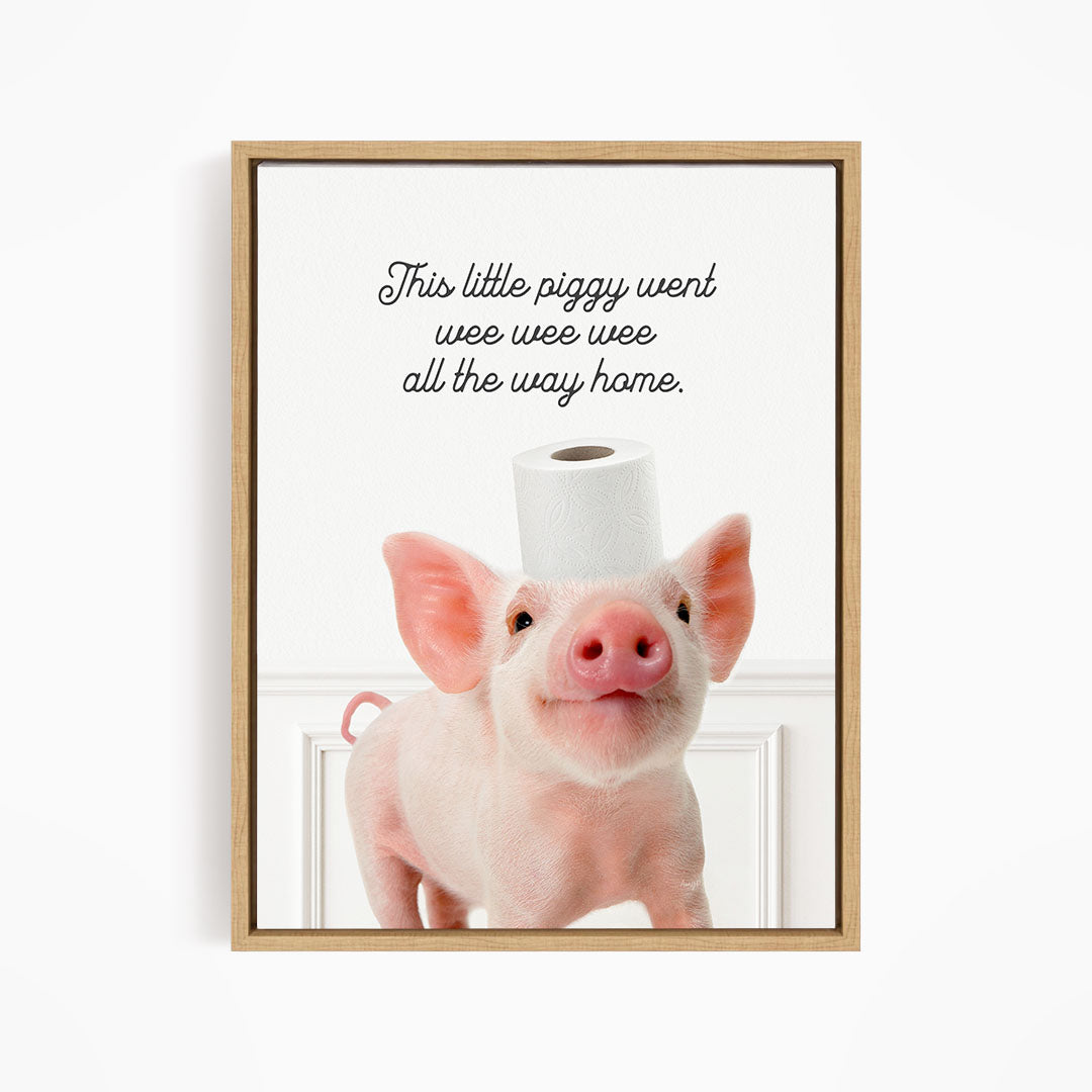 Piglet "This Little Piggy" - Bathroom Simple White