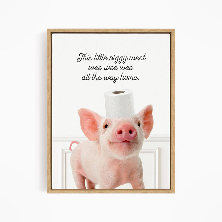 Piglet "This Little Piggy" - Bathroom Simple White