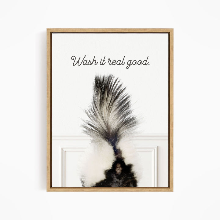 Skunk "Wash it real good" - Bathroom Simple White