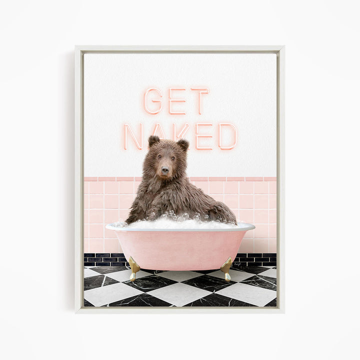Bear in Pink Get Naked Bath