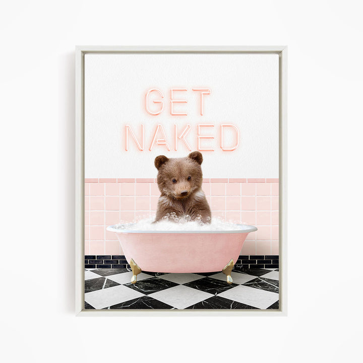 Bear Cub in Pink Get Naked Bath