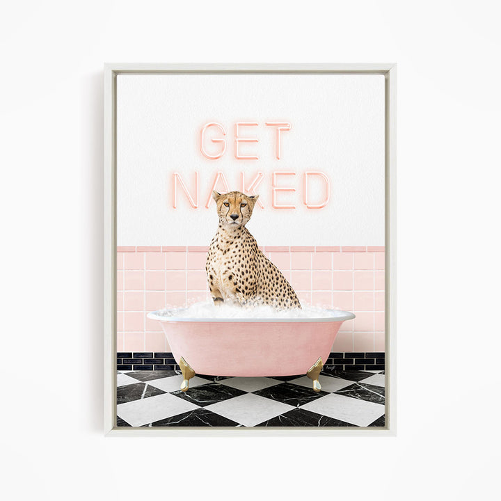 Cheetah in Pink Get Naked Bath