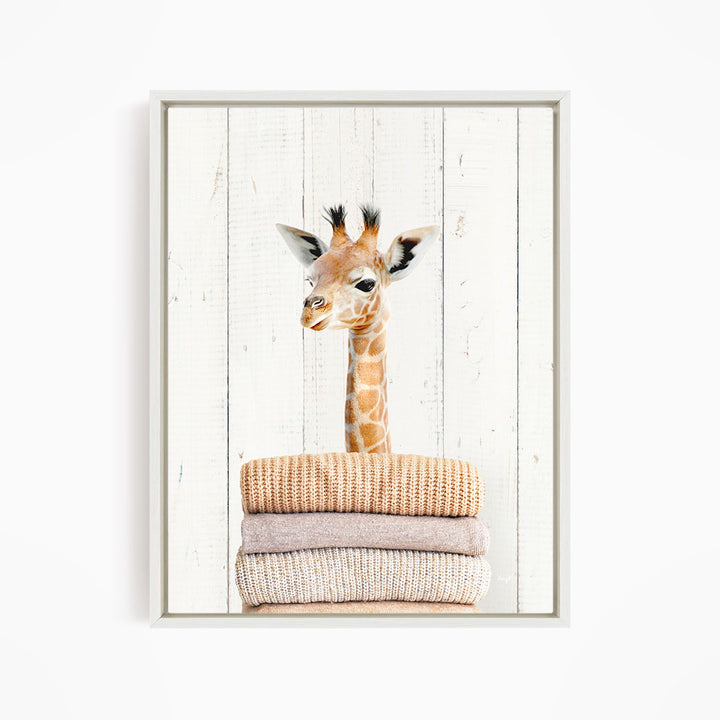 Baby Giraffe on Sweaters - Farmhouse Wall