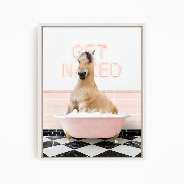 Horse in Pink Get Naked Bath