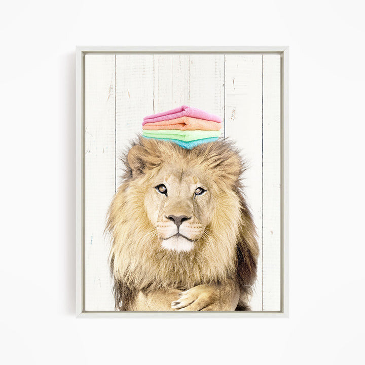 Lion with Folded Towels - Farmhouse Wall