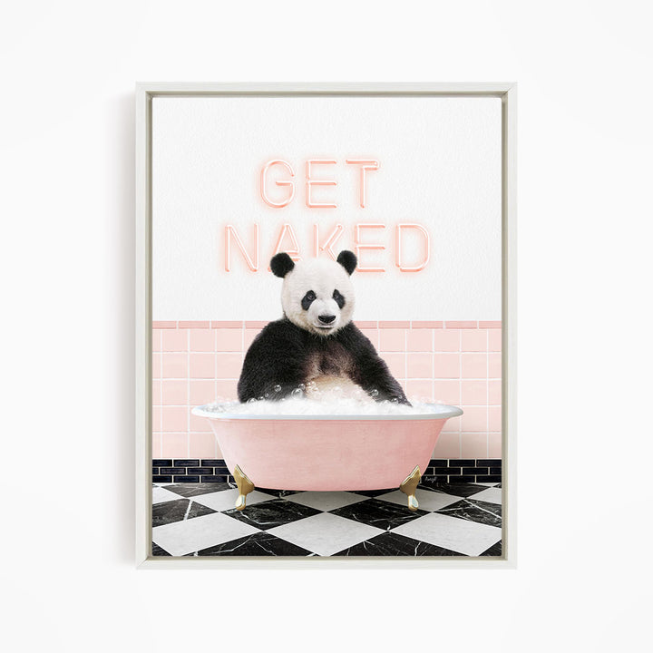 Panda in Pink Get Naked Bath