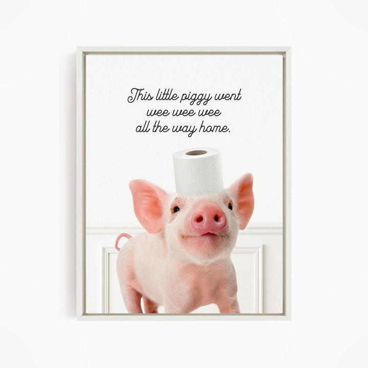 Piglet "This Little Piggy" - Bathroom Simple White