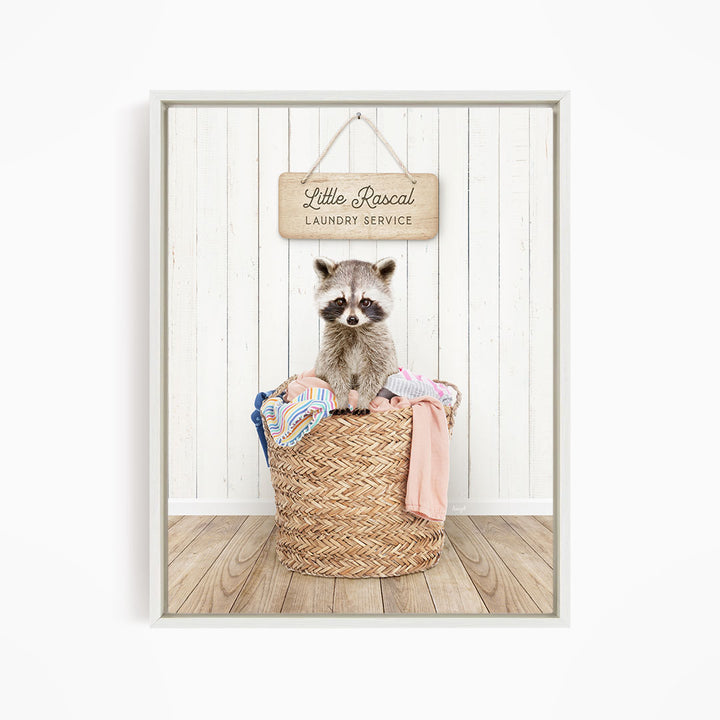 Raccoon Little Rascal Laundry Service - Farmhouse Floor
