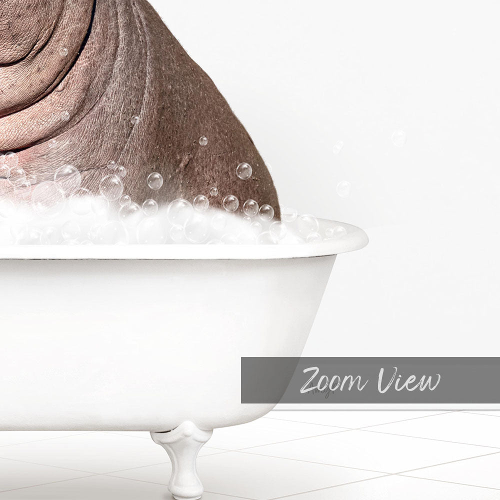 A close-up of a bathtub filled with bubbles, with a large, curled-up object resembling a human body partially submerged in the water.