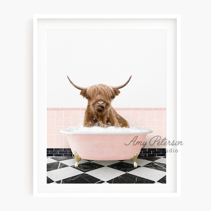 a picture of a dog in a bathtub