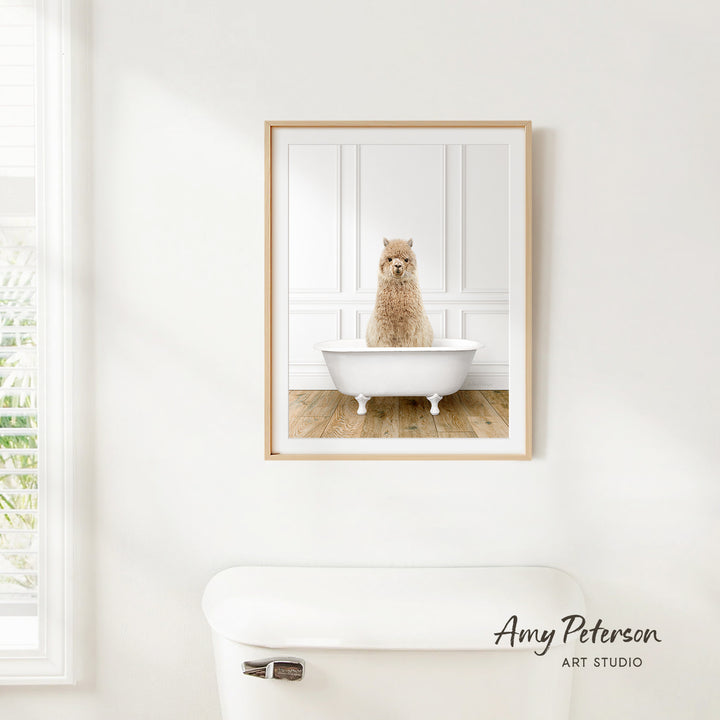 Alpaca in Traditional Panel Bath Style