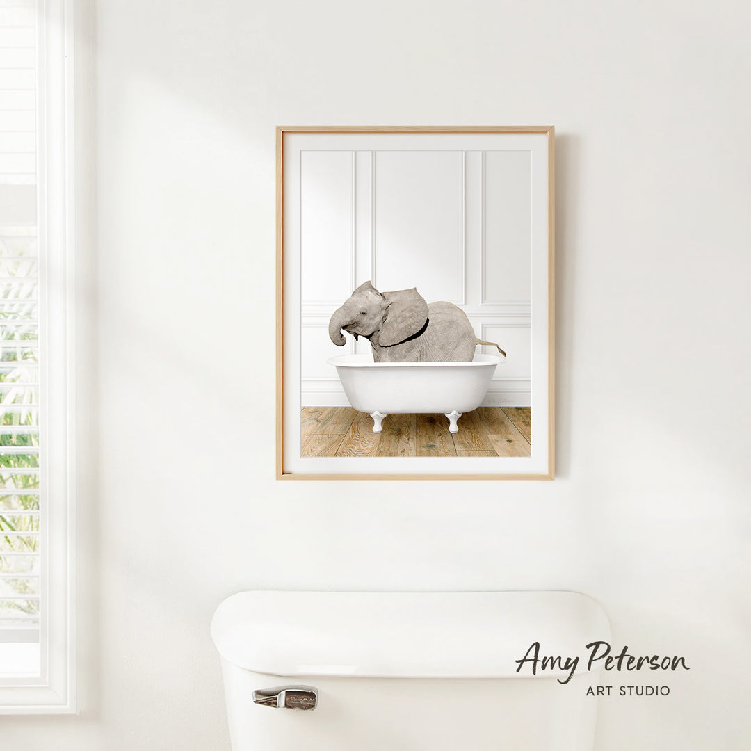 Baby Elephant No2 in Traditional Panel Bath Style