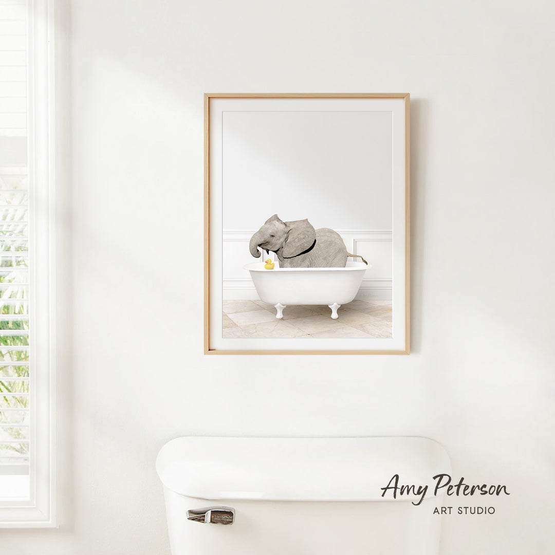 Baby Elephant No2 in Modern Bath
