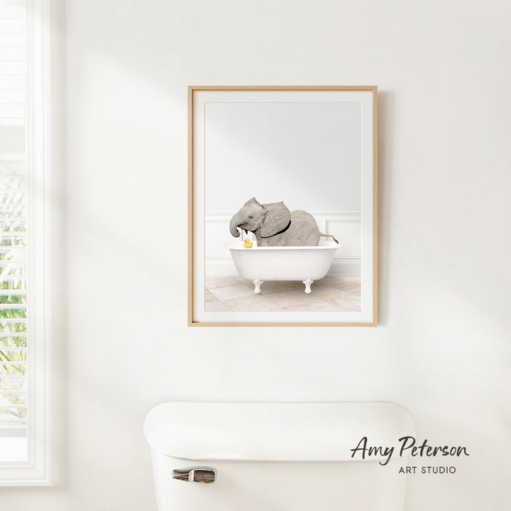 Baby Elephant No2 in Modern Bath