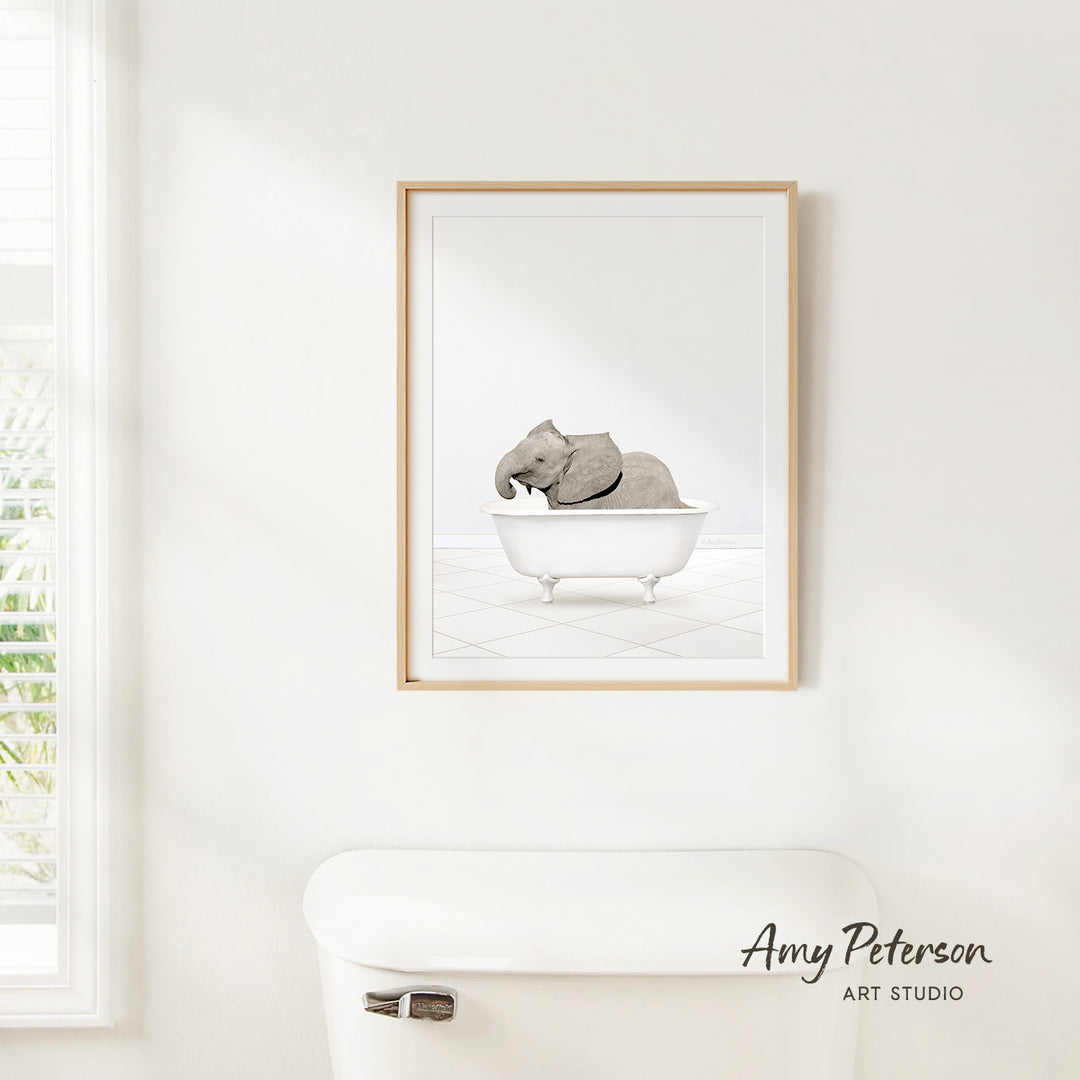 Baby Elephant No2 in Neutral Bath