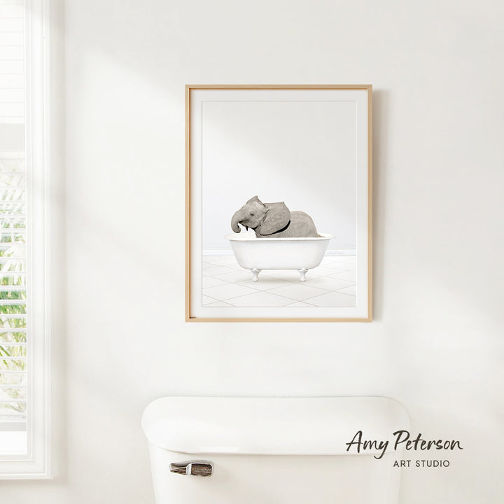 Baby Elephant No2 in Neutral Bath