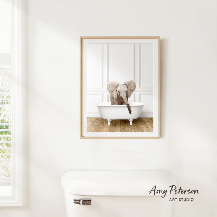 Baby Elephant No3 in Traditional Panel Bath Style