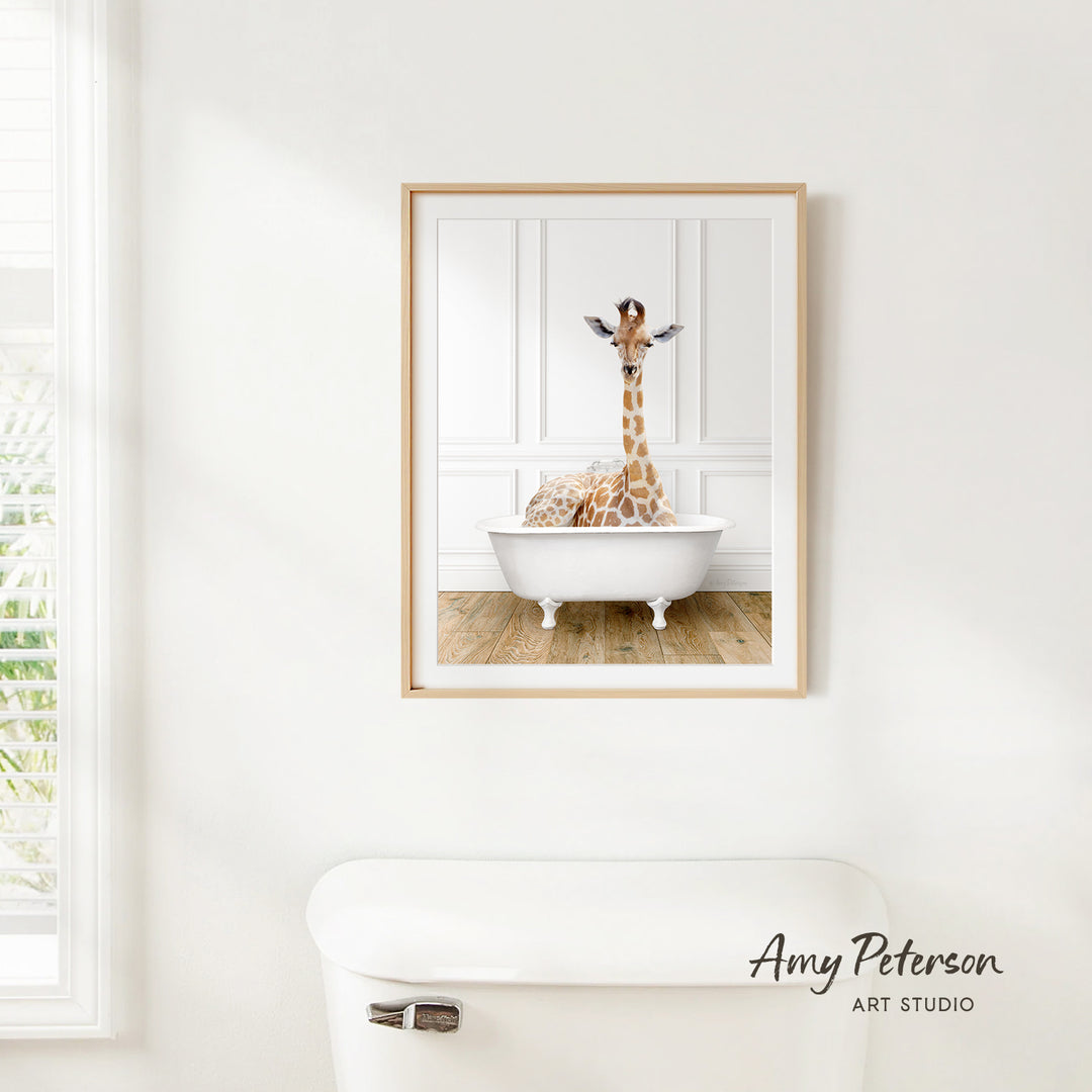 Giraffe in Traditional Panel Bath Style
