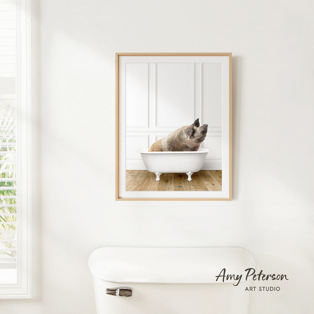 Hog in Traditional Panel Bath Style