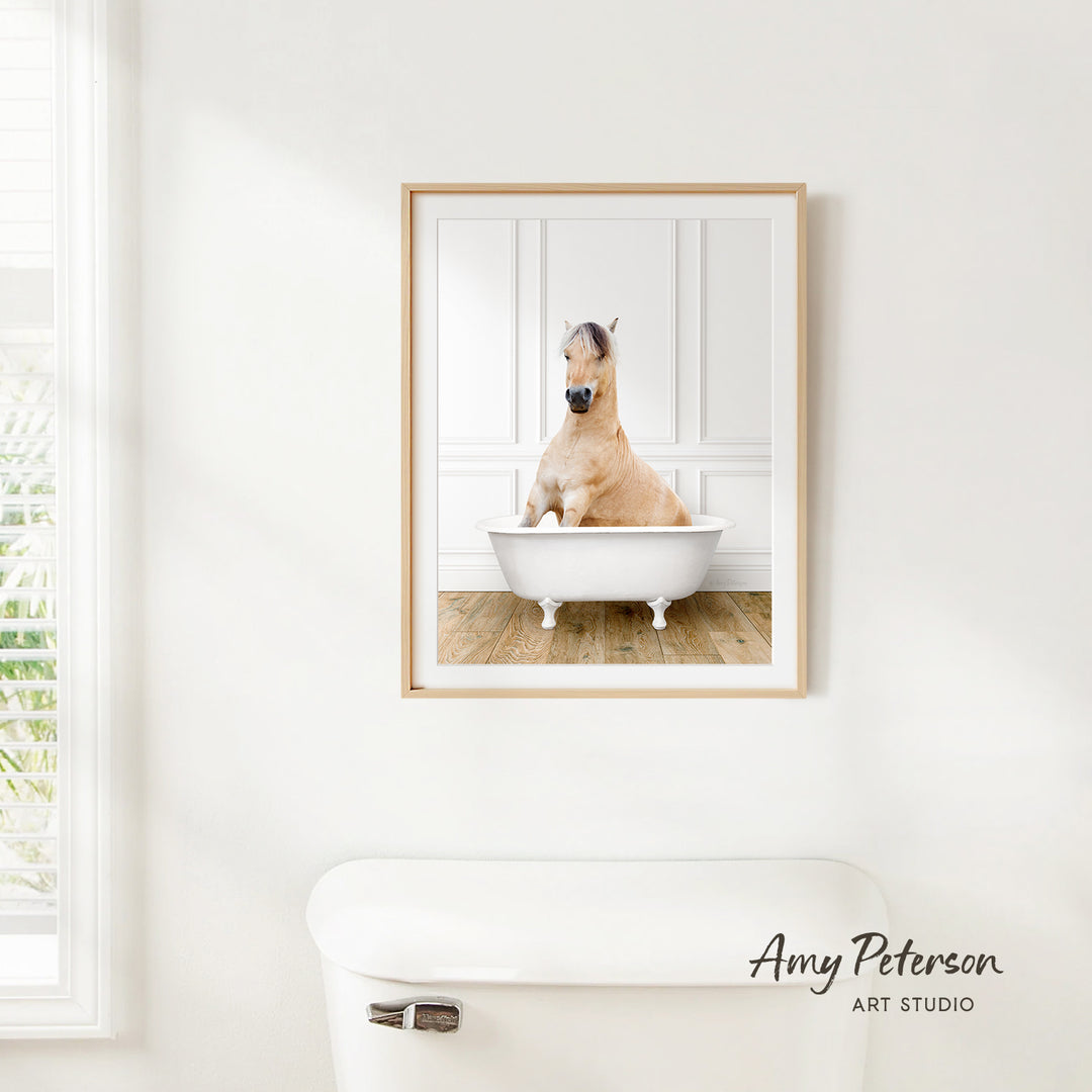 Horse in Traditional Panel Bath Style