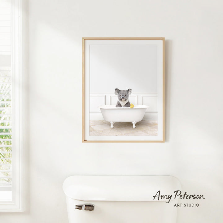 Koala Bear in Modern Bath
