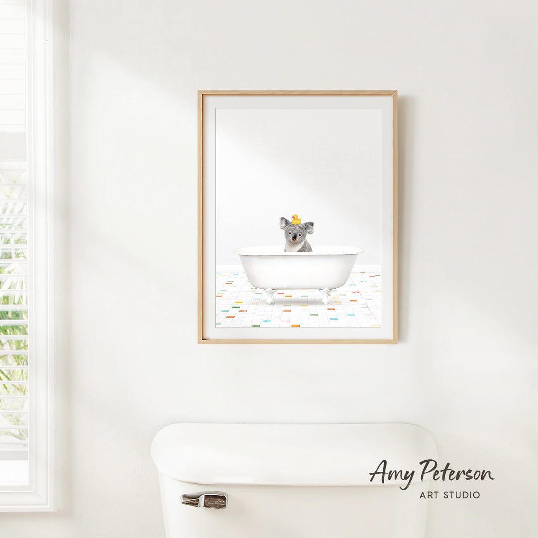 Koala Bear - Chiclet Tile Bath
