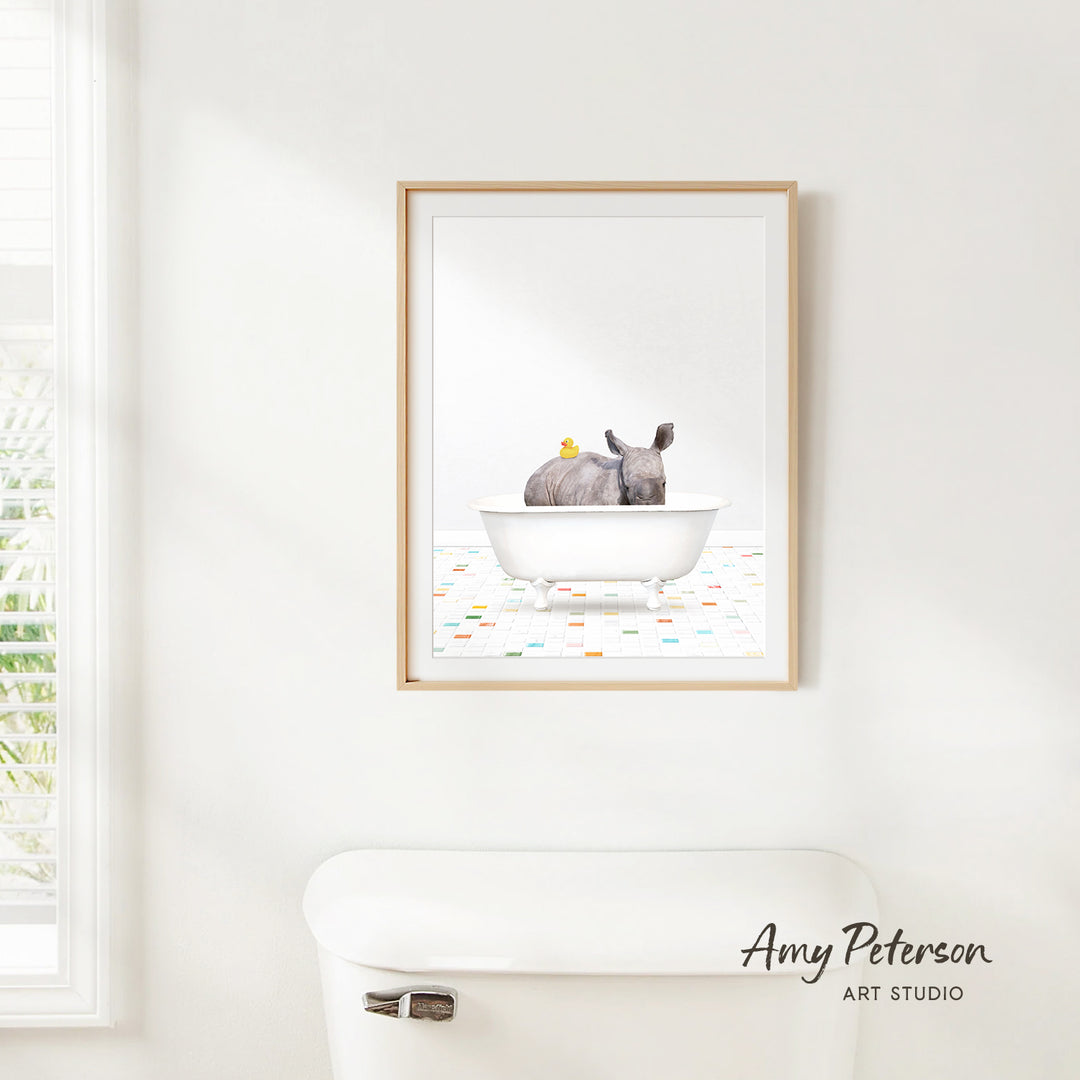 Baby Rhino - Chiclet Tile Bath