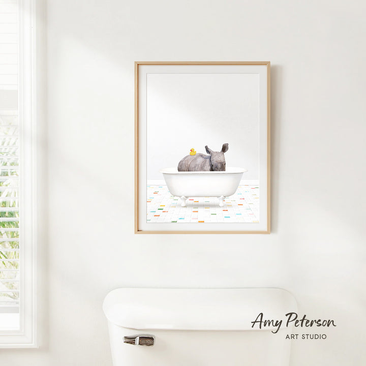 Baby Rhino - Chiclet Tile Bath