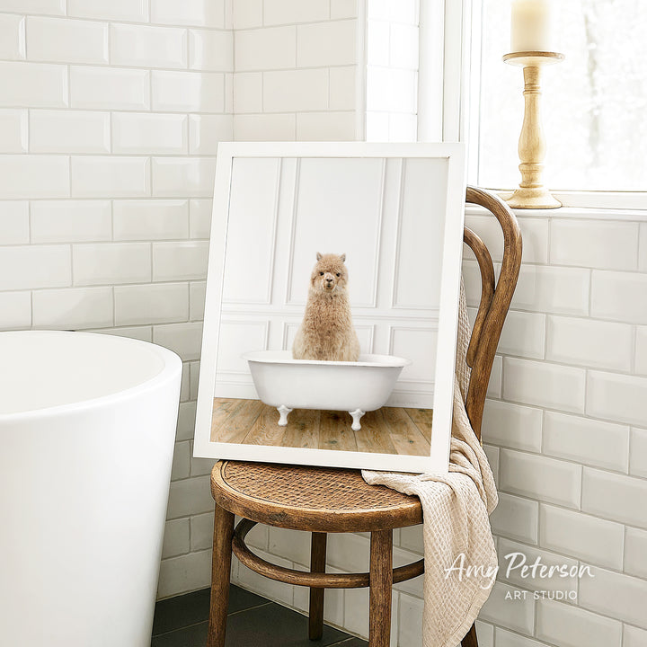 Alpaca in Traditional Panel Bath Style