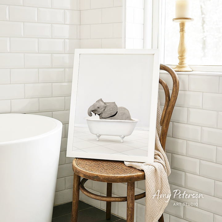 Baby Elephant No2 in Neutral Bath