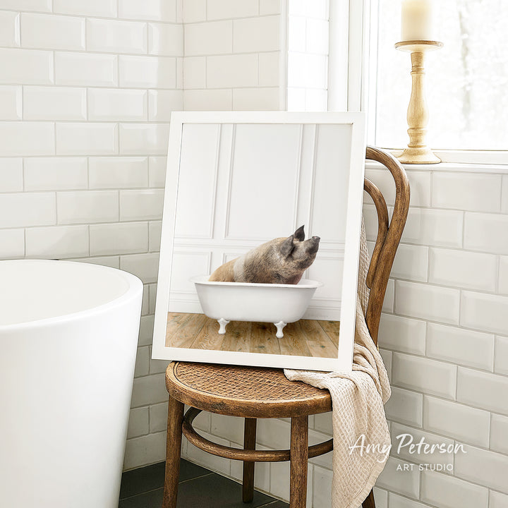 Hog in Traditional Panel Bath Style