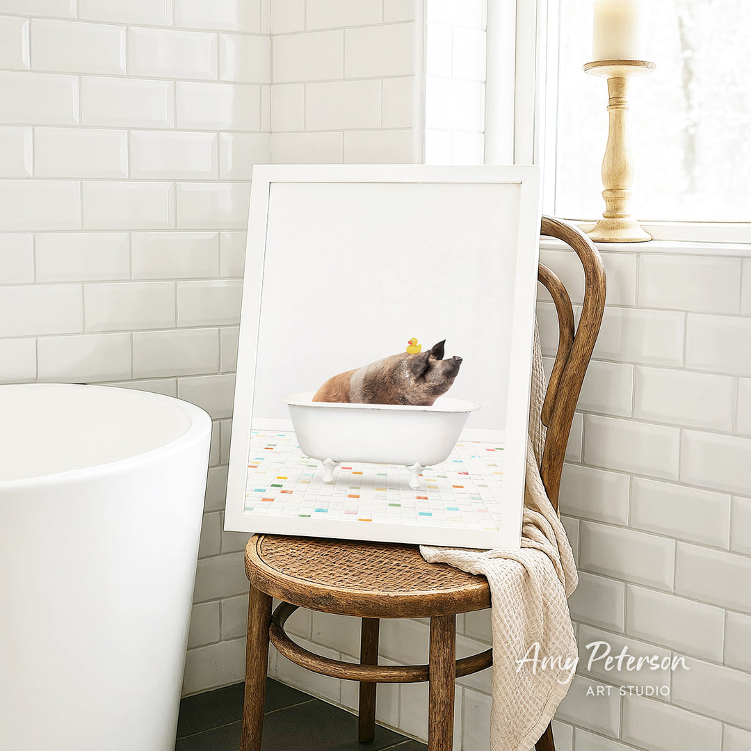Hog - Chiclet Tile Bath