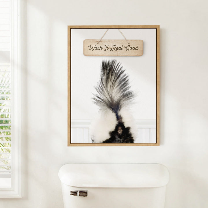 Skunk "Wash it real good" - Bathroom Cottage White