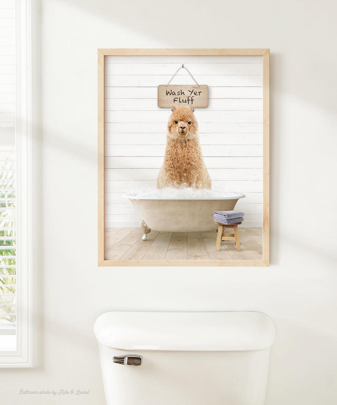 Alpaca in Farmhouse "Wash Yer..." Bath