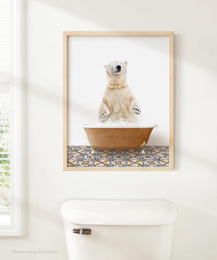 Polar Bear in Mediterranean Bath