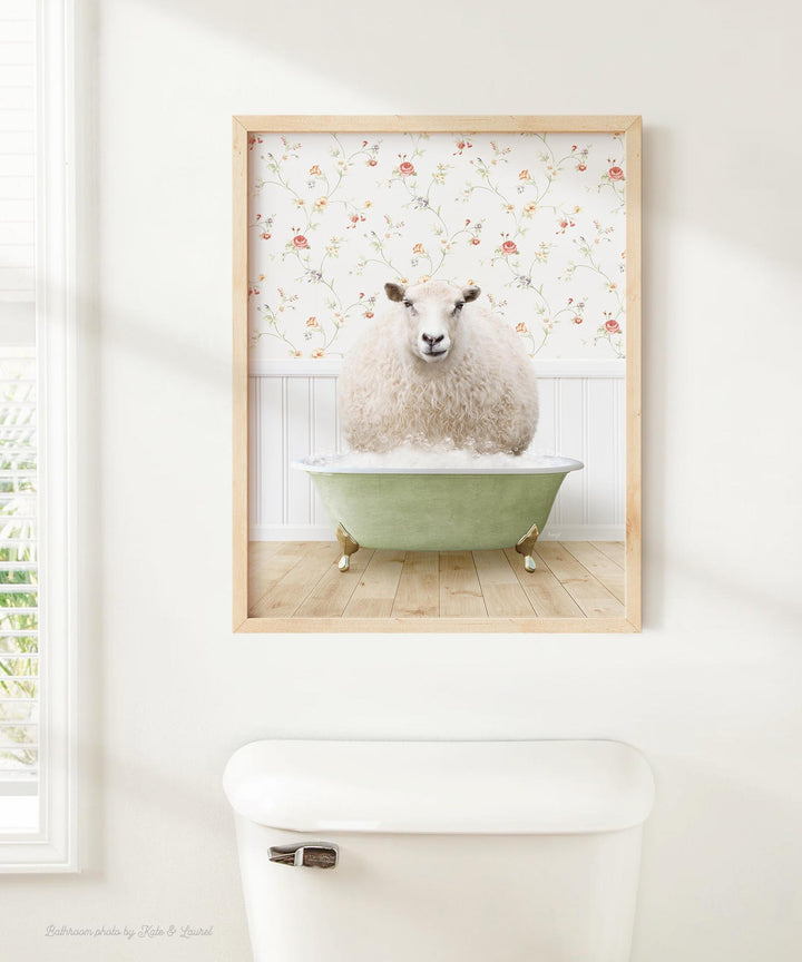 Sheep in Country Cottage Bath