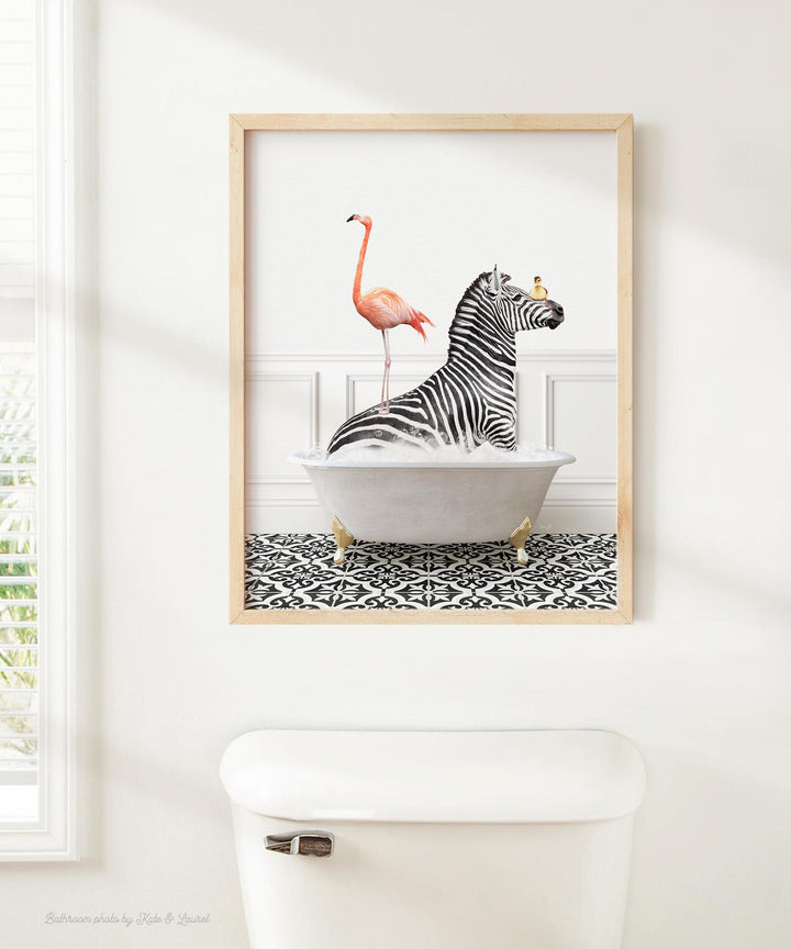 Zebra and Flamingo in Stencil Neutral Bath