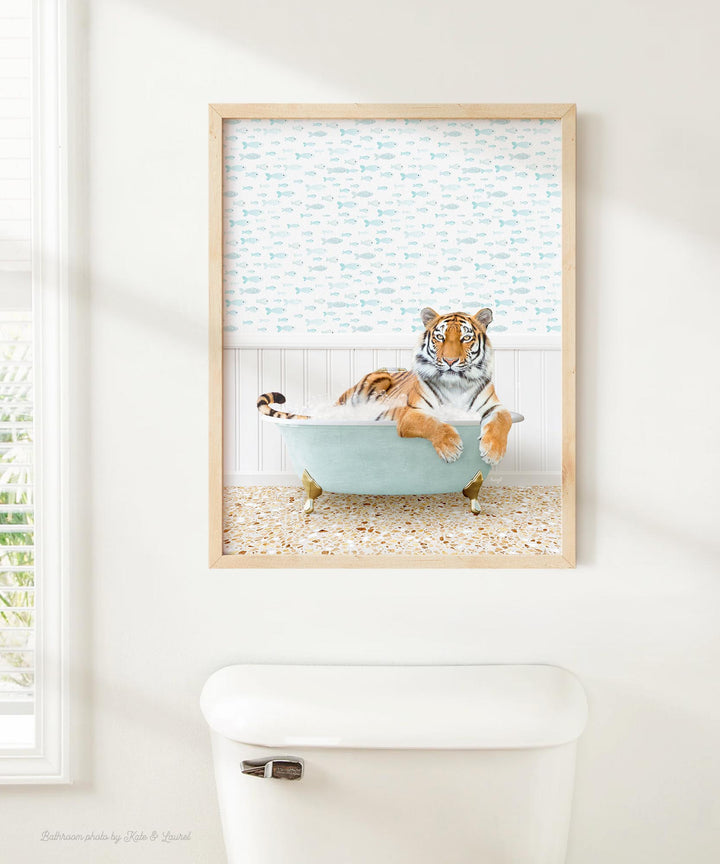 Tiger in Little Fish Bath