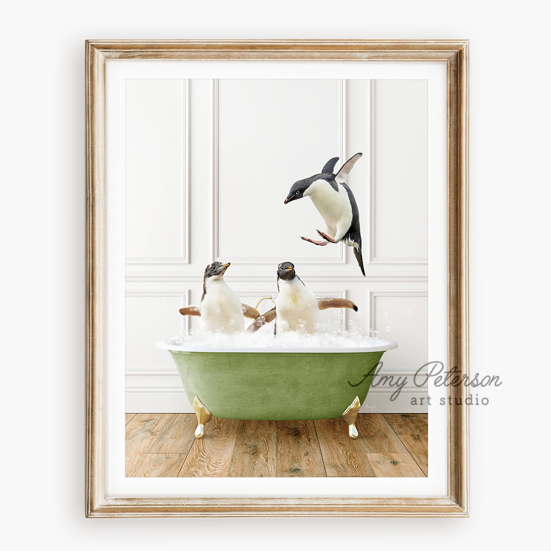 a picture of a group of birds in a bathtub