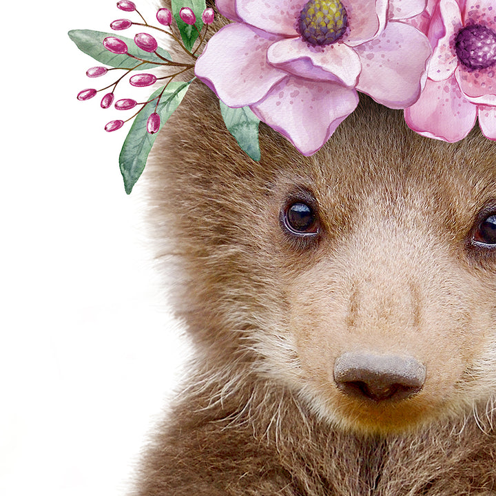 Baby Bear Cub Flower Crown