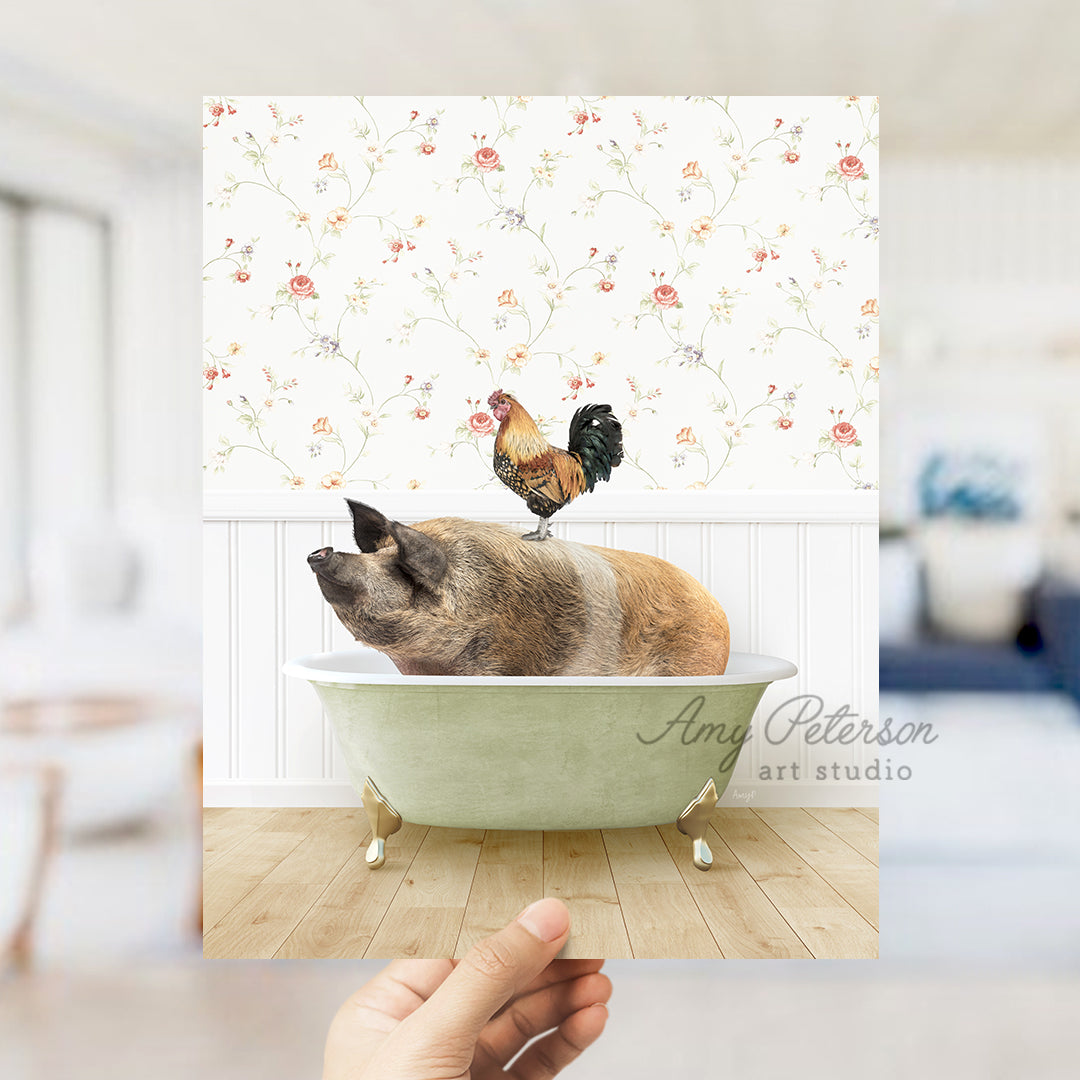 a dog laying in a bathtub with a butterfly on top of it