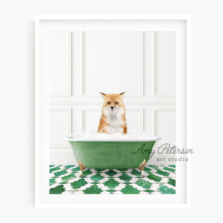 a picture of a dog in a bathtub