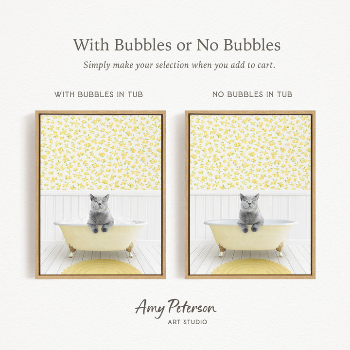 a cat sitting in a bathtub with bubbles or no bubbles